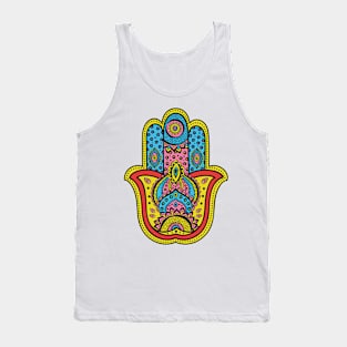 Hippie Love Hamsa (6) Tank Top